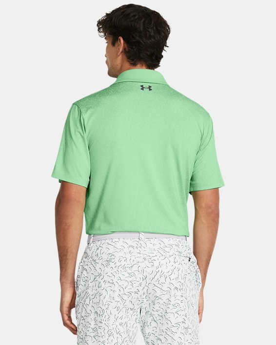 Men's UA Playoff 3.0 Coral Jacquard Polo in Green image number 1